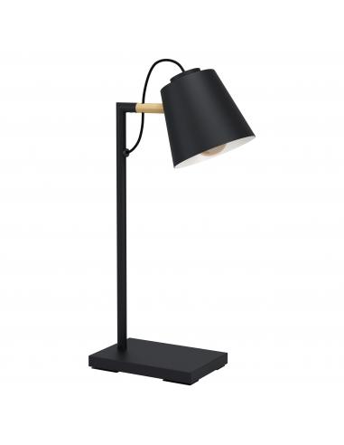 EGLO 43613 - LACEY Table Lamp in Steel, Wood and Steel