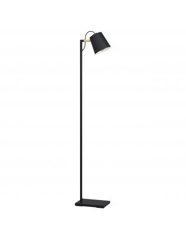EGLO 43614 - LACEY Floor Lamp in Steel, Wood and Steel