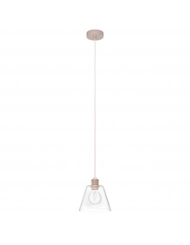 EGLO 43631 - COPLEY Pendant lamp in Steel, aluminum and Glass
