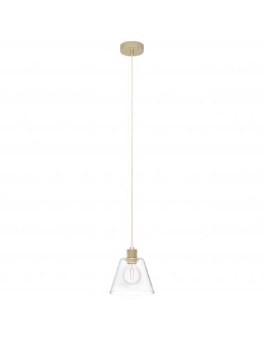 EGLO 43633 - COPLEY Pendant lamp in Steel, aluminum and Glass