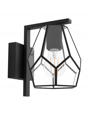 EGLO 43645 - MARDYKE Wall Lamp in Steel and Glass