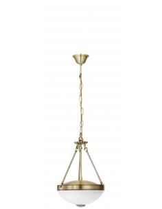 EGLO 82747 - SAVOY Burnished Cast Glass Pendant Lamp and Satin Glass
