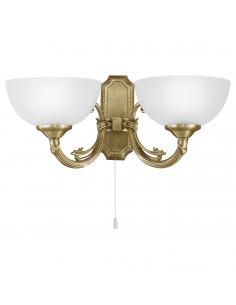 EGLO 82752 - SAVOY Living Room Lamp in Burnished Metal Cast Iron and Satin Glass