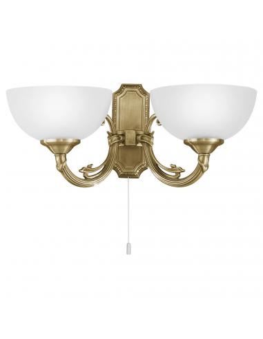 EGLO 82752 - SAVOY Living Room Lamp in Burnished Metal Cast Iron and Satin Glass