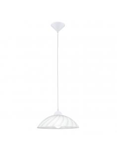 EGLO 82785 - VETRO Crystal Pendant Lamp in White Acrylic and Satin Glass