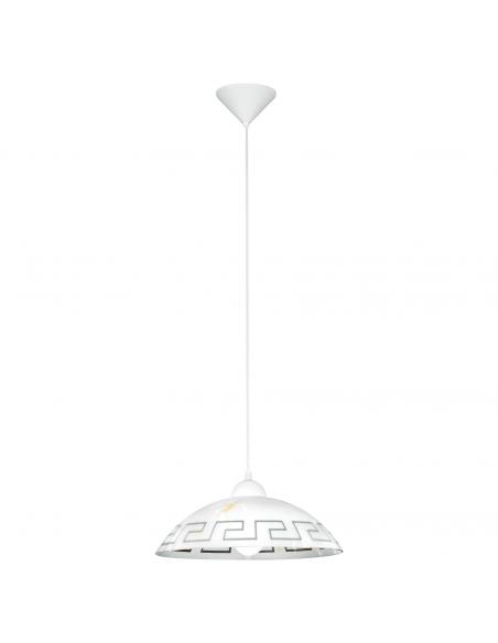 EGLO 82786 - VETRO Crystal Pendant Lamp in White Acrylic and Glass