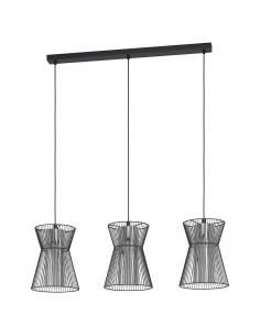 EGLO 99634 - MASETA Pendant lamp in Steel and Tinted Glass