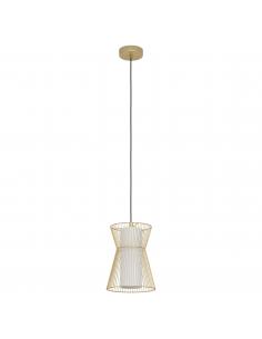 EGLO 99635 - MASETA Hanging lamp in Steel and matte opaline glass