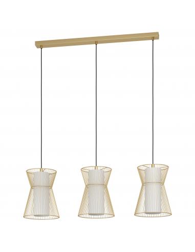 EGLO 99636 - MASETA Pendant lamp in Steel and matte opaline glass