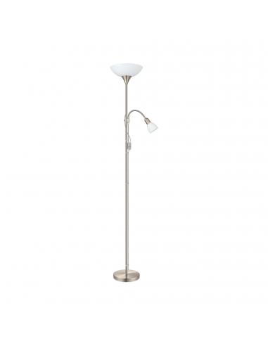 EGLO 82842 - UP 2 Lámpara de Salón en Acero níquel-mate y Acrílico, vidrio