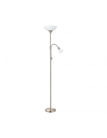 EGLO 82842 - UP 2 Lámpara de Salón en Acero níquel-mate y Acrílico, vidrio