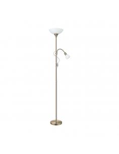 Floor lamp with reading light steel - EGLO Up2