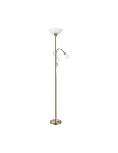 Floor lamp with reading light steel - EGLO Up2