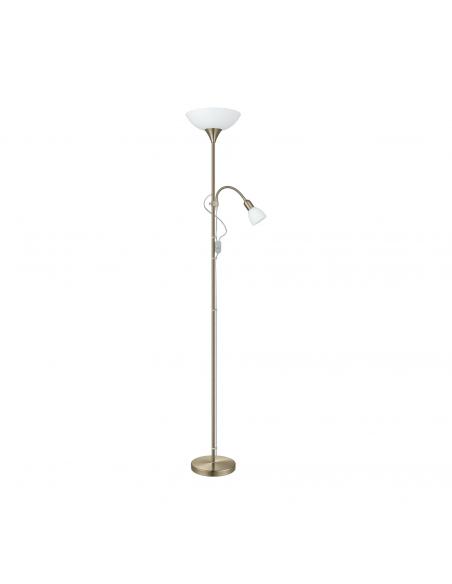 Floor lamp with reading light steel - EGLO Up2