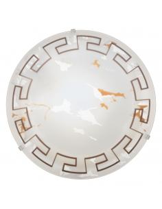 EGLO 82877 - TWISTER Lámpara de Salón en Acero blanco y Vidrio satinado