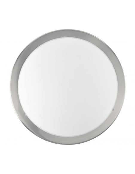 EGLO 82941 - PLANET Living Room Lamp in Nickel-matt Steel and Satin Glass