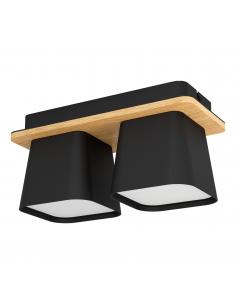 EGLO 390007 - RUSCIO Ceiling lamp in Steel, wood and Steel