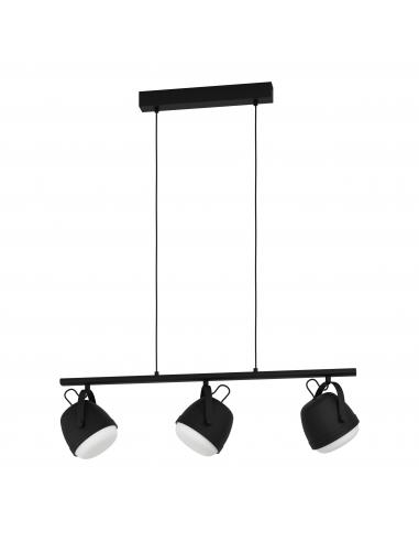 EGLO 390046 - UPANEMA Pendant Lamp in Steel and Engraved Glass