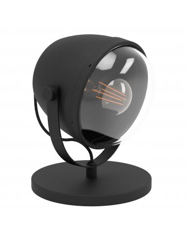 EGLO 390047 - UPANEMA Table Lamp in Steel and Engraved Glass