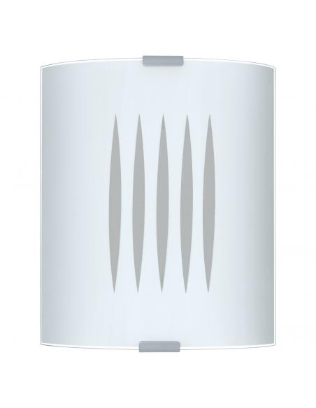 EGLO 83132 - GRAFIK Living Room Lamp in Steel and Satin Glass