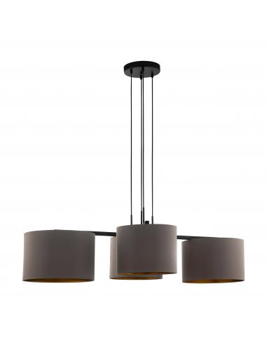 EGLO 390093 - HONDURAS Steel and Textile Pendant Lamp