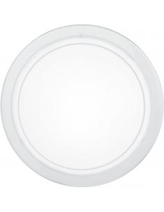 EGLO 83153 - PLANET 1 Lámpara de Salón en Acero blanco y Vidrio lacado