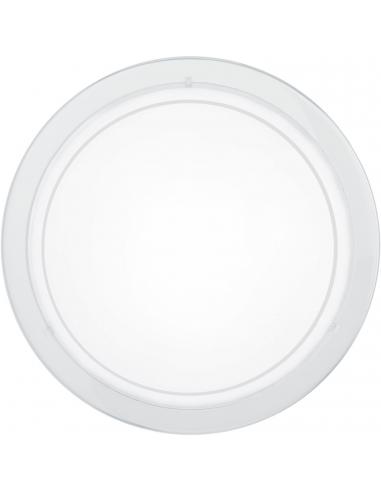 EGLO 83153 - PLANET 1 Living Room Lamp in White Steel and Lacquered Glass