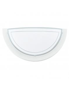 EGLO 83154 - PLANET 1 Lámpara de Salón en Acero blanco y Vidrio lacado