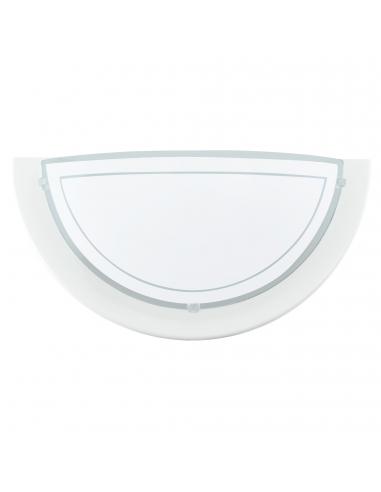 EGLO 83154 - PLANET 1 Lámpara de Salón en Acero blanco y Vidrio lacado