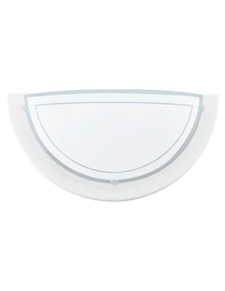 EGLO 83154 - PLANET 1 Living Room Lamp in White Steel and Lacquered Glass