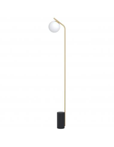 EGLO 39981 - BETULIA Floor lamp in Steel and matte opaline glass