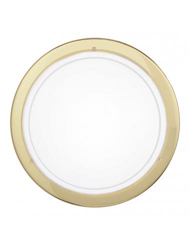 EGLO 83157 - PLANET 1 Living Room Lamp in Steel, brass and Lacquered Glass