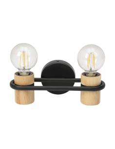 EGLO 43542 - CHIEVELEY Wall Lamp in Steel and Wood