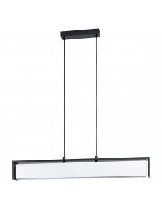 EGLO 900075 - VALDELAGRANO-Z Pendant lamp in Steel, wood and Textile