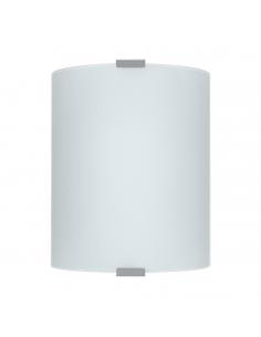 EGLO 84028 - GRAFIK Living Room Lamp in Silver Steel and Satin Glass