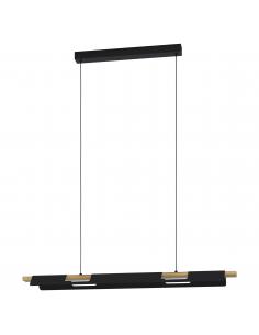 EGLO 98836 - ERMUA Pendant lamp in Steel, wood and Acrylic