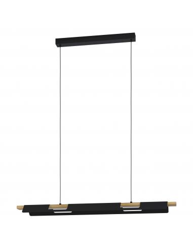 EGLO 98836 - ERMUA Pendant lamp in Steel, wood and Acrylic