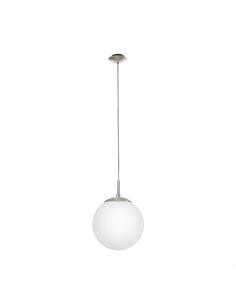 EGLO 85261 - RONDO Crystal Pendant Lamp in Matte Nickel Steel and Matte Opal Glass