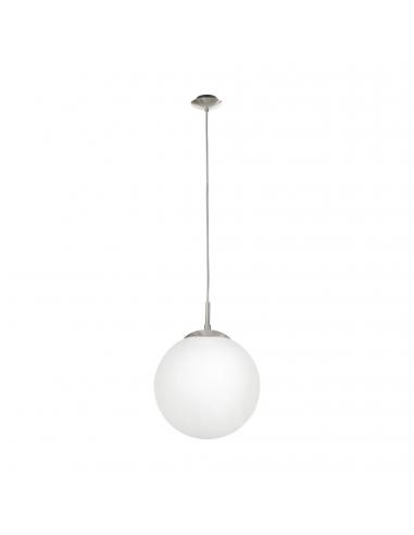 EGLO 85262 - RONDO Crystal Pendant Lamp in Matte Nickel Steel and Matte Opal Glass