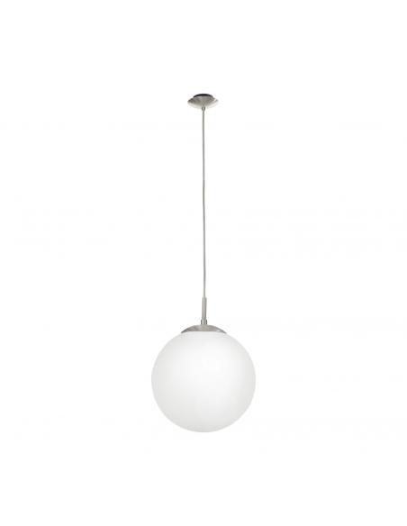 EGLO 85262 - RONDO Crystal Pendant Lamp in Matte Nickel Steel and Matte Opal Glass