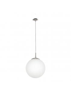 EGLO 85263 - RONDO Crystal Pendant Lamp in Matte Nickel Steel and Matte Opal Glass