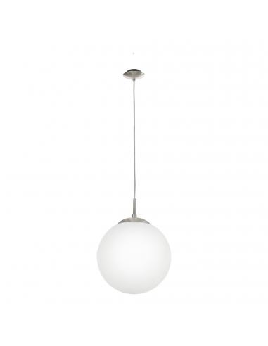 EGLO 85263 - RONDO Crystal Pendant Lamp in Matte Nickel Steel and Matte Opal Glass