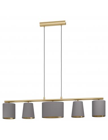 EGLO 99487 - ALMEIDA 2 Lámpara colgante en Acero y Textil