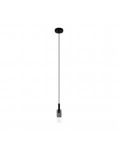 EGLO 99531 - LOBATIA Hanging lamp in Steel, wood