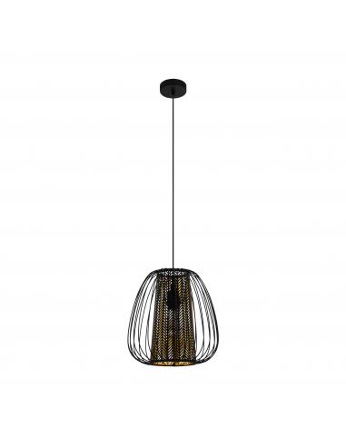 EGLO 99661 - CURASAO Pendant lamp in Steel and Steel, textile