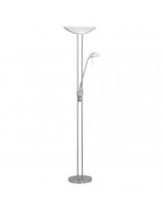 EGLO 85971 - BAYA Living Room Lamp in Nickel-matte Steel and Satin Glass
