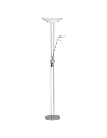 EGLO 85971 - BAYA Living Room Lamp in Nickel-matte Steel and Satin Glass