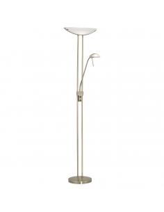 EGLO 85974 - BAYA Living Room Lamp in Burnished Steel and Satin Glass