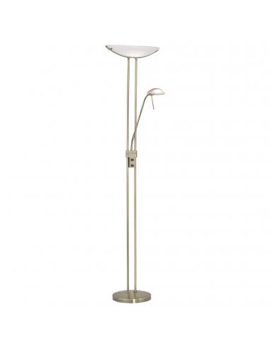 EGLO 85974 - BAYA Living Room Lamp in Burnished Steel and Satin Glass