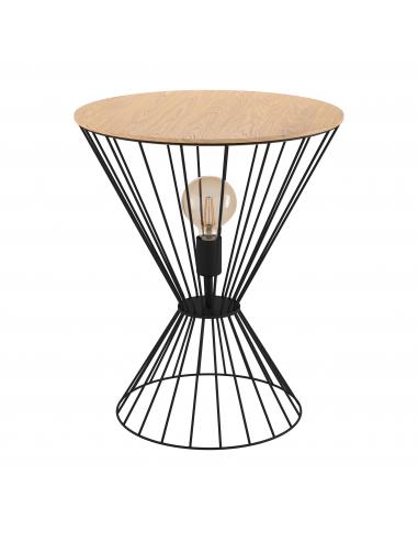 EGLO 99794 - DESIERTO Table lamp in Steel, wood